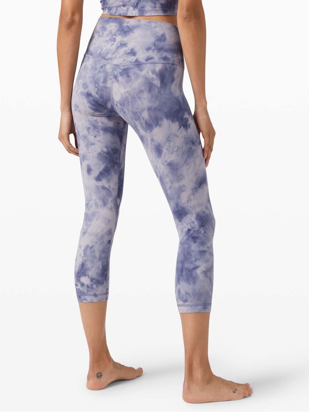 Lululemon Align Crop Diamond Dye Iced Iris Peri Purple 8